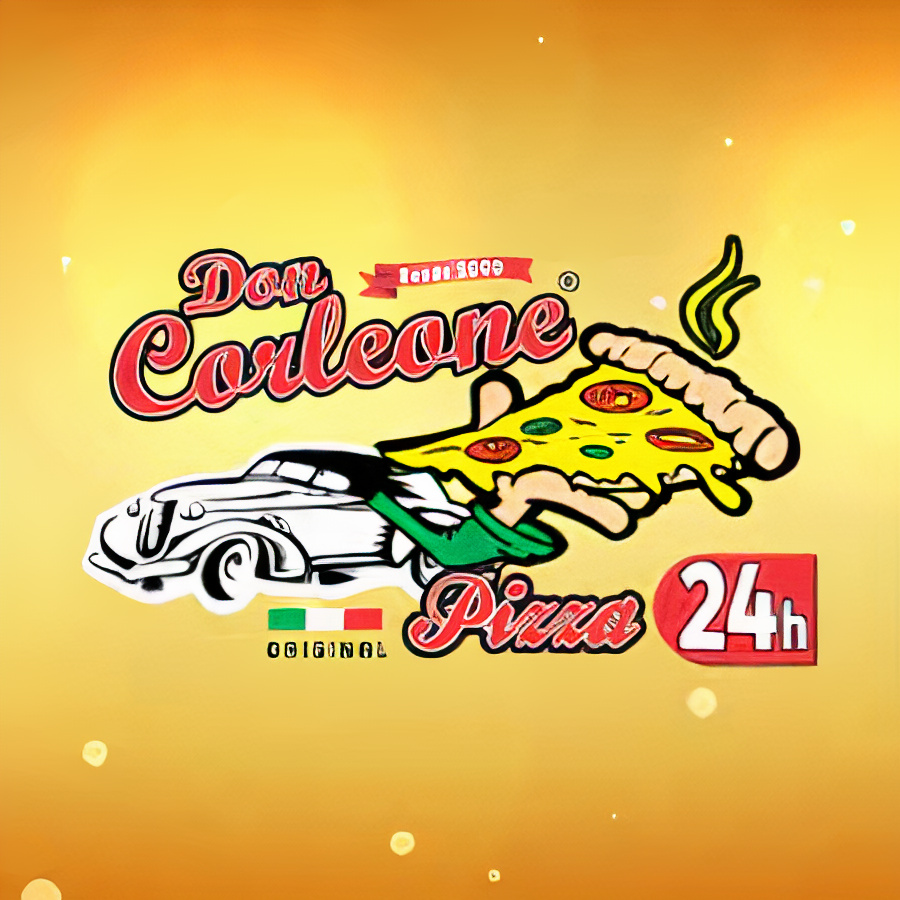 Logo da Pizzaria Don Corleone - Melhor pizza da região